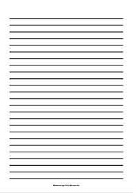 printable lined paper 