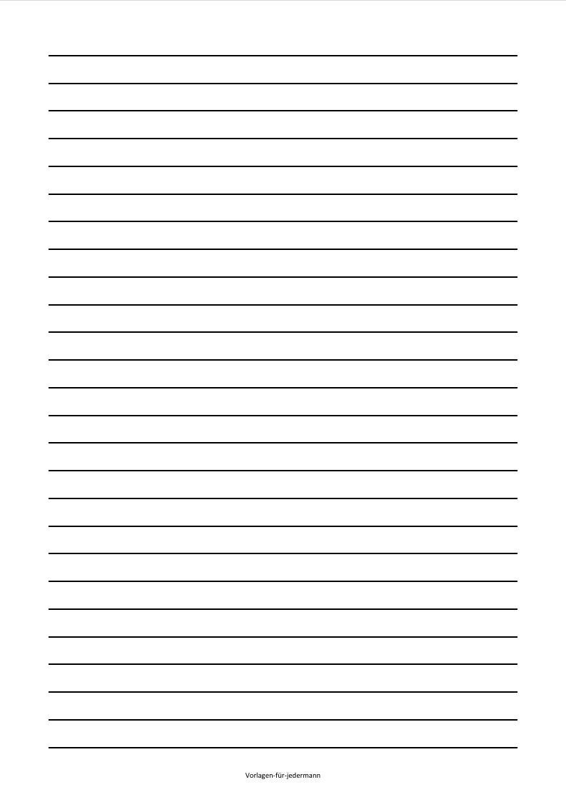 Du betrachtest gerade Liniertes Blatt ausdrucken