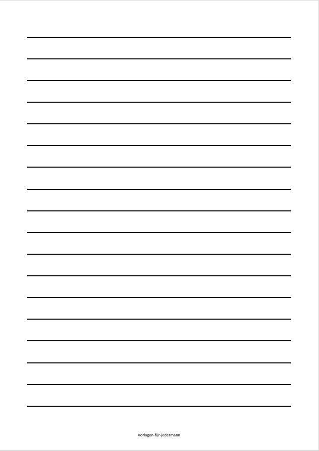 Liniertes blatt ausdrucken